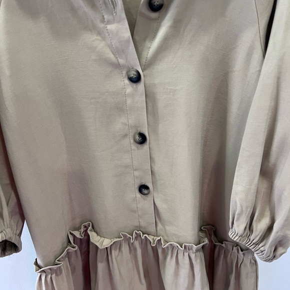 Zara Kids Khaki Shirtdress - Picture 5 of 9